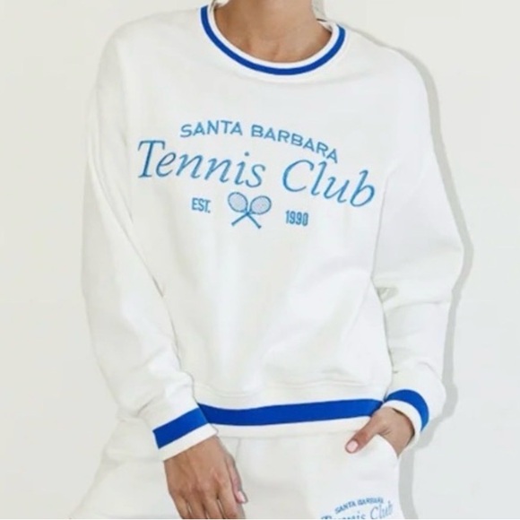 Lazy Sundays Tops - Lazy Sundays Santa Barbara White Sweatshirt size M